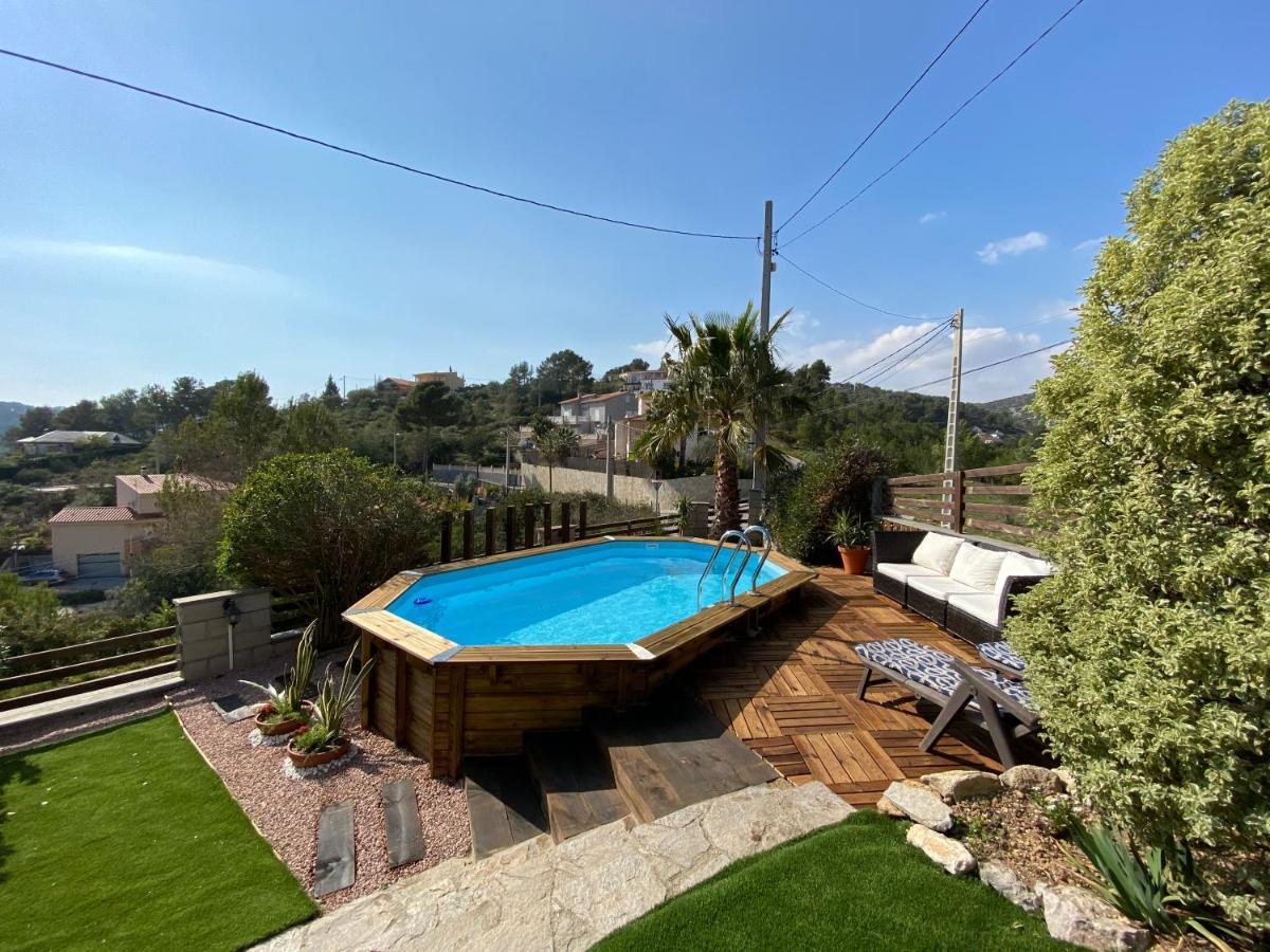 Amazing Vila Close To Sitges, Jacuzzi, Swimming Pool & Exellent Views Olivella Eksteriør billede