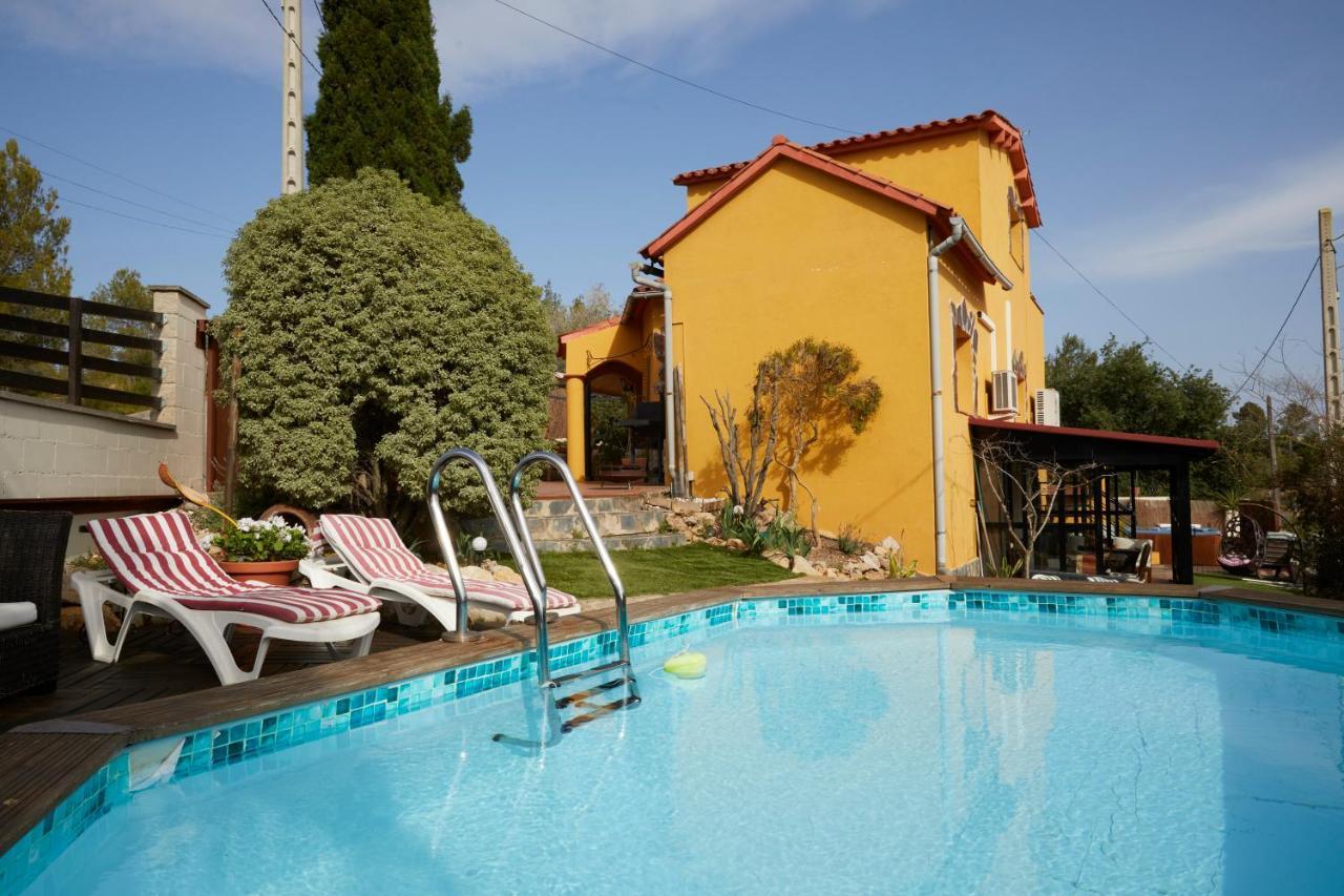 Amazing Vila Close To Sitges, Jacuzzi, Swimming Pool & Exellent Views Olivella Eksteriør billede