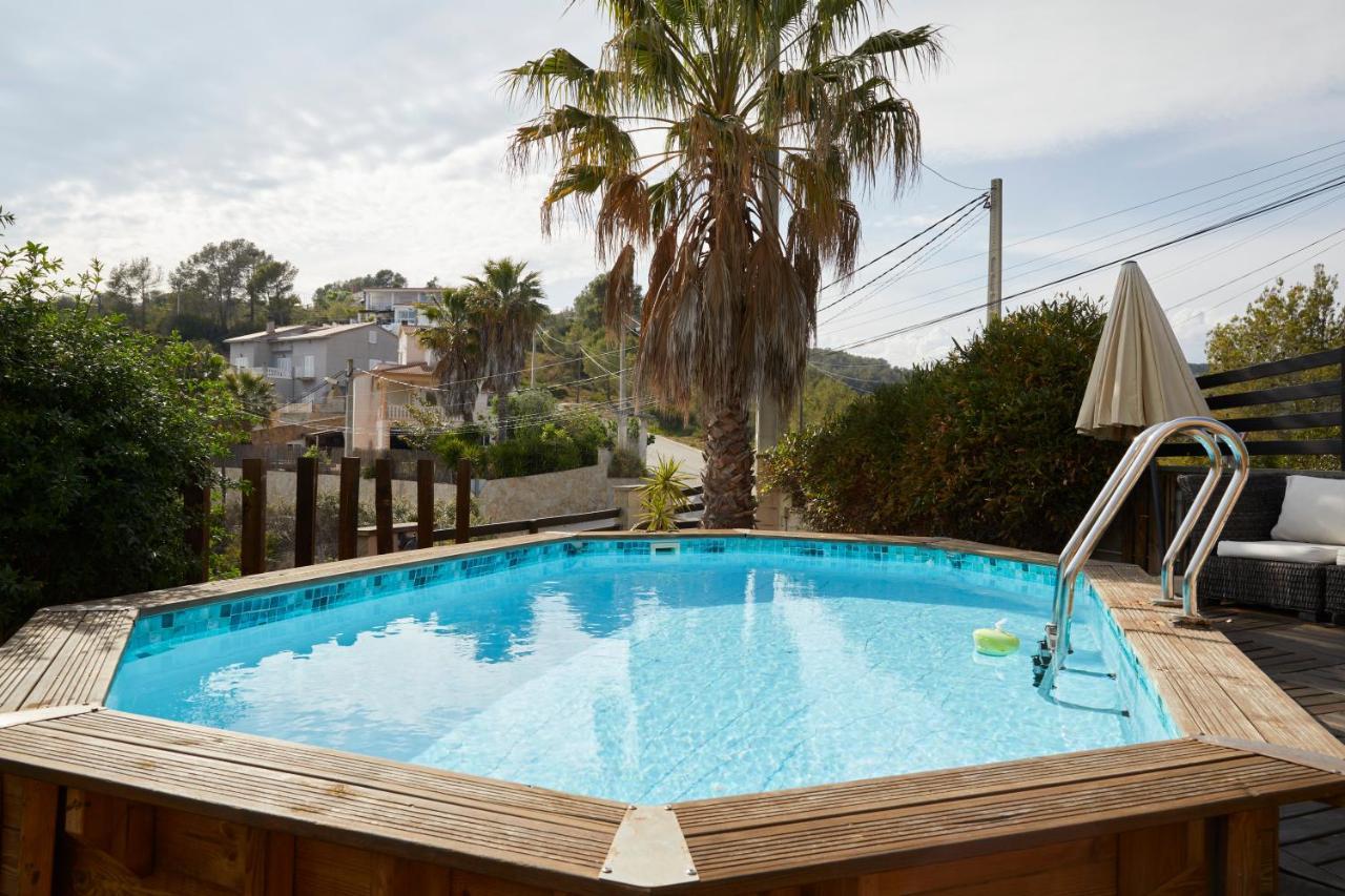 Amazing Vila Close To Sitges, Jacuzzi, Swimming Pool & Exellent Views Olivella Eksteriør billede